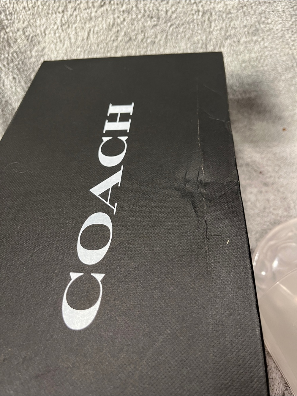 COACH ulyssa clear jelly slides with logo and box womens size 5B - Picture 7 of 7